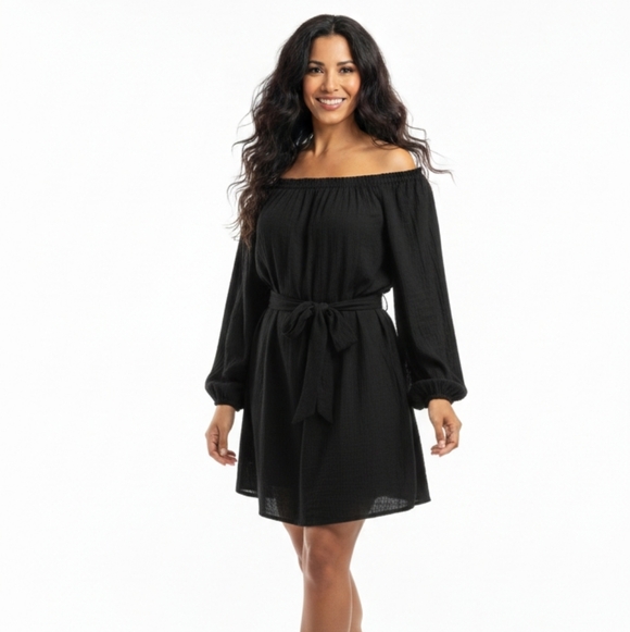 MICHAEL Michael Kors Dresses & Skirts - MICHAEL Michael Kors Women's Black On Or Off-Shoulder Dress Medium